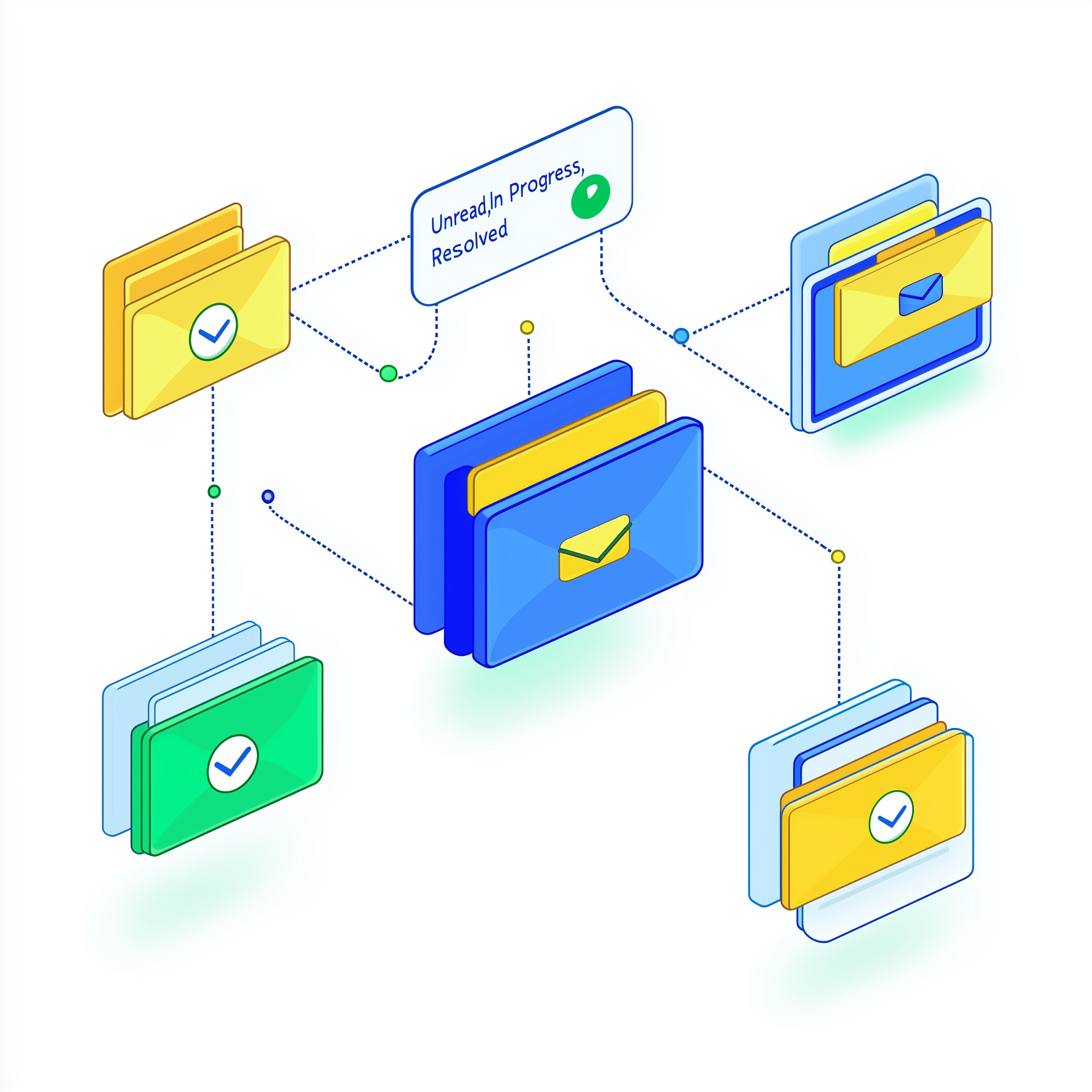 AI email automation illustration